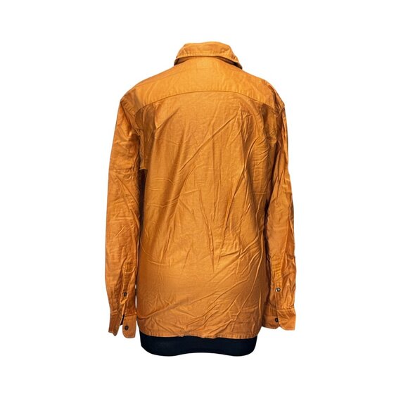 Christian Dior Mens Orange Long Sleeve Button-Down Shirt M - Picture 3 of 9